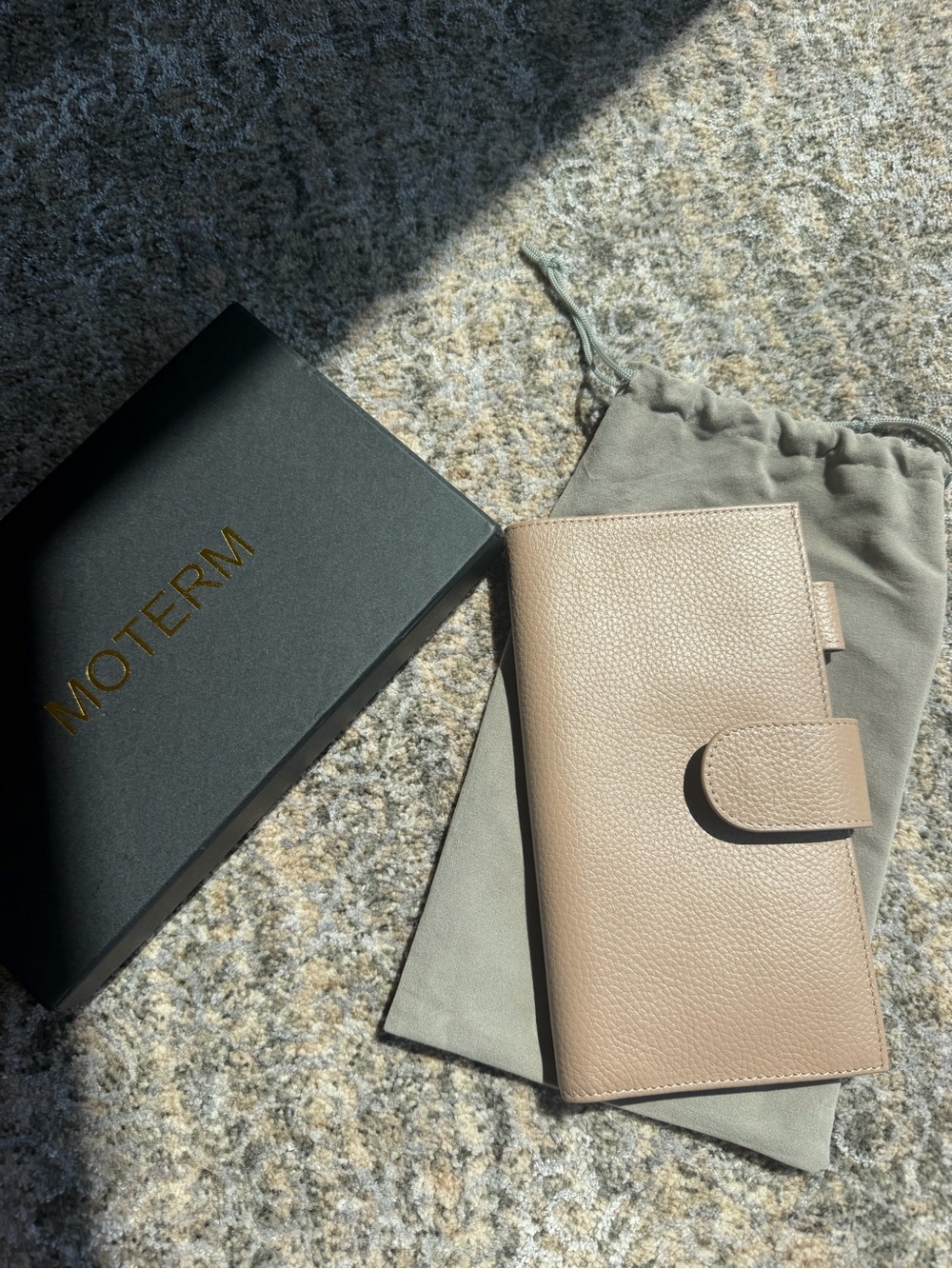 Moterm Beige Leather hobonichi / travellers notebook cover